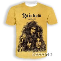 Popular Rock Rainbow Band 3D Printed Men's/Women's T Shirt Summer Hip Hop Trend Short Sleeve Top Oversized Cool O-Neck Tee Shirt 5XL red
