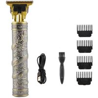 Professional USB Electric Razor Hair Cutting Machine for Men, Baldheaded Trimmer and Beard Clipper for Barbershop