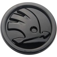 2pcs 80mm/90mm 3D Car Emblem Badge Hood Front Rear Trunk Logo For Skoda Fabia 1 2 Octavia a7 RS Superb Rapid Yeti Karoq Vision 2pcs 80mm