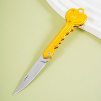 Folding Key Opener, Box Cutter, Beautiful Box Cutter, Metal Trumpet, Mini Stainless Steel Multi-functional Portable gold