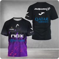 Summer Unisex Sports Short Sleeve T-Shirt Stylish Men's Padel Tennis T-Shirts Top Plus Size Loose Quick Drying Crew-Neck Tshirt XXL navy blue