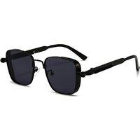 New Polarized Sunglasses Men High End Handsome Driving Special Anti UV High Quality Metal Punk Fashion Trends Sunglasses 1PCS black