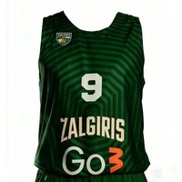 2026 Summer New Zalgiris Kaunas Basketball European Competition Basketball Vest Jersey Fan Men Women Sportswear Family Kids Tees XL