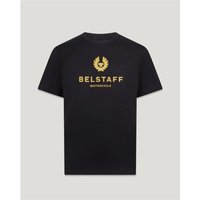 BELSTAFF Summer Luxury Brand Classic High Quality Men's Printed Oversized Y2k Short Sleeve Casual Cotton T Shirt Tops Female Male Clothing 4XL gold