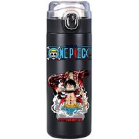 400Ml Anime One Piece Printed Thermos Bottle Stainless Steel Mug Leak Proof Vacuum Flask Thermal Coffee Tea Milk Water Bottle