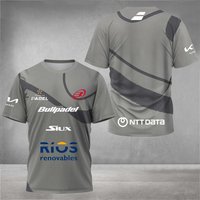 Quick Dry Breathable Padel Tennis Fans T-shirt Men's Tennis Training Short Sleeve Clothing Summer 3D Print O-neck T Shirts Top 5XL beige
