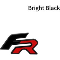 Car Decor 3D Metal FR Logo Side Fender Rear Trunk Sticker Front Grill Emblem Decal Decor For Leon Cupra Ibiza Altea Exeo Accessories black