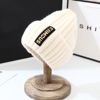 Inter Windproof Hats Female Korean Fashion Warm Knitted Cap Ear Protection Hats white