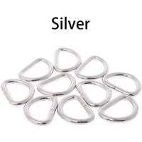 Joom THINKTHENDO 10pcs Boucle de Sangle Largeur Intérieure 12152253238mm Métal Forme Demi-Ronde Non Soudé Anneau en D Accessoires de Sac DIY 16x10mm
