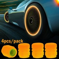 Joom Deal Enjoy 23% Off on 4 Orange Luminous Valve Caps for Vehicles