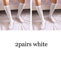 Silky Thin Men Socks Mens Summer Ultra High Stretchy Smooth Over-the-Calf Business Nylon Socks Gifts Men Long Socks Men Seamless white