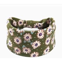 Women's Boho Cotton Printed Headband Sports Band Striped headband A Wide Edge Yoga Headband Soft Hair Band Headdress Bundle Women Girls Hair Band black
