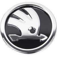 2pcs 80mm/90mm 3D Car Emblem Badge Hood Front Rear Trunk Logo For Skoda Fabia 1 2 Octavia a7 RS Superb Rapid Yeti Karoq Vision 2pcs 90mm