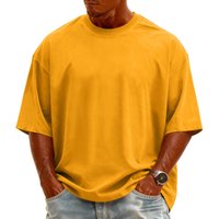 Men's Knit -Neck Short Sleeve T-Shirt | Fashion Casual Pullover For Daily & Weekend Wear XL light gray
