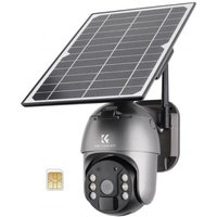 KENTFAITH 4G solar security camera System Wireless LTE cctv solar camera PIR Motion Detection 2-Way Audio Built-in Battery 10400mAh 2K Infrared Night Vision 20m/65.6ft US Version + SIM card without contract