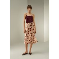 LILYSILK Gonna Midi Floreale Daffodil Dream - Liberty N12, Taglia 48, Sogno di Narciso