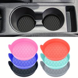 Set di 2 sottobicchieri per auto, per porta bicchieri, sottobicchieri universali in silicone per auto, disponibili in 6 colori