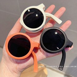 1 pezzo/6 pezzi Occhiali pieghevoli, Occhiali da esterno portatili e alla moda per bambini. Occhiali da sport alla moda per ragazzi/ragazze con cornici colorate, regalo perfetto per bambini dai 3 ai 15 anni