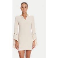 Rinascimento Kokteiļkleita CFC0126187003 Bēšs Slim Fit