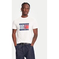 Tommy Jeans T-krekls DM0DM21977 Balts Regular