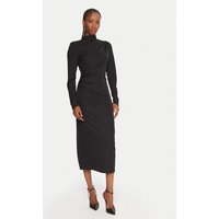 Fracomina Kokteiļkleita FS25WD2007W62601 Melns Slim Fit