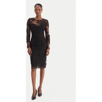 Rinascimento Kokteiļkleita CFC0126401003 Melns Slim Fit