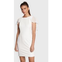 DKNY Kokteiļkleita DD2E1839 Balts Regular Fit