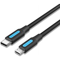 Pc Componentes Câble Vention USBC COVBF USBC Mâle MicroUSB Mâle 1m Noir