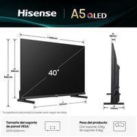 Hisense Hisense QLED 40A5Q 40" Full HD 60Hz Smart TV VIDAA HDR10 Dolby Atmos Standard