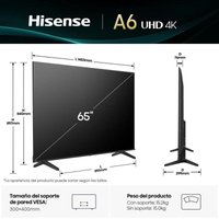 Hisense Hisense Direct-LED 65A6Q 65" 4K UltraHD 60Hz Smart TV VIDAA HDR10+ Dolby Vision Alexa Standard