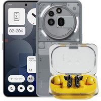 Téléphone Nothing Pack (3a) Pro Smartphone 12/256 Go Gris + Écouteurs Bluetooth (a) Jaune