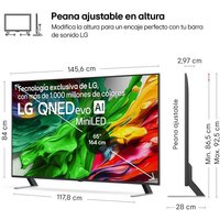 LG LG QNED evo 65QNED85A6C 65″ 4K MiniLED Fernseher mit Dolby Vision, WiFi 6 und AirPlay 2 Standard