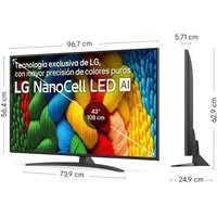 LG LG NanoCell 43NANO81A6A 43" 4K UltraHD 60Hz Smart TV WebOS HDR10 Dolby Digital Standard