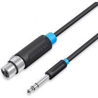 Pc Componentes Câble Stéréo Vention BBEBI Jack 635 mâle XLR femelle 3m Noir