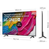 LG LG QNED AI 65QNED80A6A 65" 4K QNED Smart TV HDR WiFi Schwarz Standard