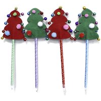 Pc Componentes Stylo de Noël 25 cm Décoration en feutre avec grelots Couleurs aléatoires