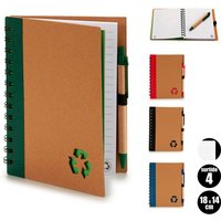 Pc Componentes Profitez de 58% de réduction 4 cahiers recyclés 18x14 cm à motifs