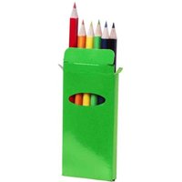 Pc Componentes Crayon en bois Garten Set 6 pièces couleurs assorties corps cylindrique