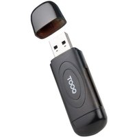 Lecteur de cartes TooQ TQR-3002B USB 3.0 2 en 1 SD TF Compact Noir