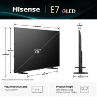 Hisense Hisense QLED 75E77Q 75" 4K Smart TV HDR Dolby Atmos WIFI Standard