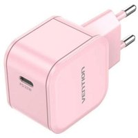 Pc Componentes Chargeur mural Vention FEJP0EU USBC 20W GaN Rose charge rapide