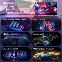 Hisense Hisense QLED 65E7S PRO 65" 4K UltraHD 144Hz Smart TV HomeOS HDR10+ FreeSync Standard