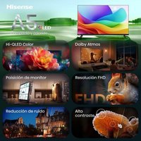 Hisense Hisense QLED 40A5S 40" Full HD 60Hz Smart TV HomeOS HDR10 HLG Subwoofer Standard