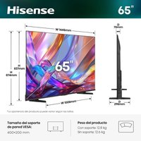 Hisense Hisense QLED 65E7S 65" 4K UltraHD 60Hz VRR Smart TV VIDAA HDR10+ Dolby Atmos Standard