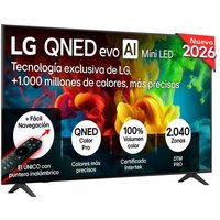 TV LG Mini LED 55QNED82B6B 55" 4K UltraHD 144Hz Smart TV WebOS HDR10 HLG IA
