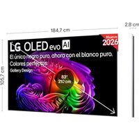 LG LG OLED evo AI OLED83G64LW 83" 4K UltraHD 120Hz Smart TV WebOS HDR10 Dolby Vision Standard