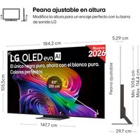 LG LG OLED evo AI OLED83C64LA 83" 4K UltraHD 120Hz Smart TV WebOS HDR10 Dolby Vision Atmos Standard