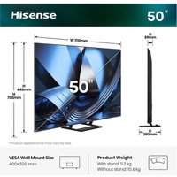 Hisense Hisense ULED 50U79SE 50" 4K UltraHD 144Hz Smart TV VIDAA HDR10+ Dolby Vision Atmos Standard