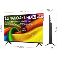 LG LG NanoCell 50NU850B6LA 50" 4K UltraHD 60Hz Smart TV WebOS HDR10 Dolby Digital Plus Standard