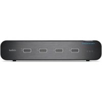 Conmutateur KVM Belkin F1DN204KVM-UNN4 4K Ultra HD 4 équipements Noir